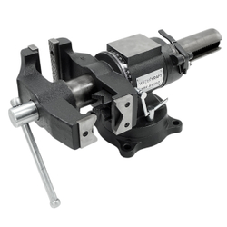 WDK-BV125D Профессиональные слесарные тиски 125 мм, регулировка в двух плоскостях 360 градусов