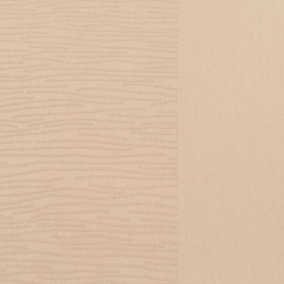 Скатерть жаккардовая бежевого цвета из хлопка с вышивкой Essential, 180х180 см