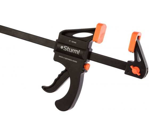 СТРУБЦИНА БЫСТРОЗАЖИМНАЯ ЗЕВ 30СМ ГЛУБИНА 7СМ НАДЕЖНАЯ ФИКСАЦИЯ STURM! 1078-04-30