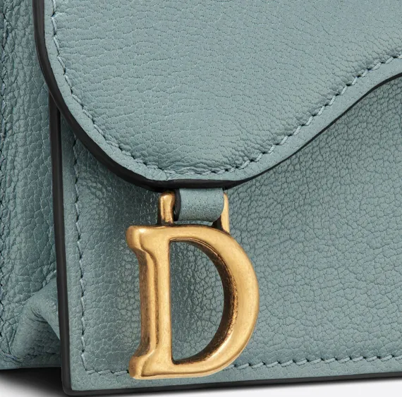 Держатель карты с клапаном Dior голубой
