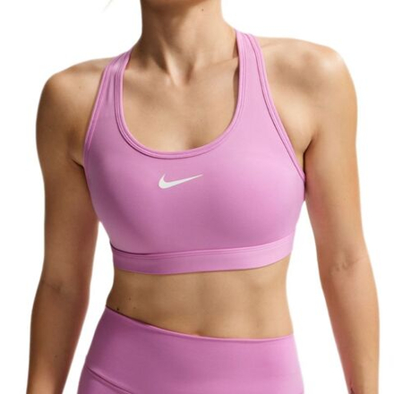 Теннисный бюстгальтер Nike Swoosh Medium Support Non-Padded Sports - light magenta/white