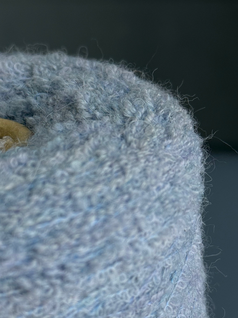 Пряжа букле Pool TREND BABYB4 (80% бебиальпака, 20% па) 400м/100 гр, голубой меланж