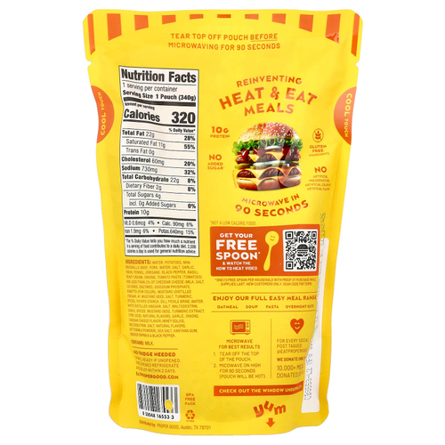 Proper Good, суп-чизбургер, говядина, томат и сыр, 340 г (12 унций)