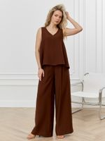 Блузка-топ женская Ясмина-2 Виотекс КОРИЧНЕВЫЙ