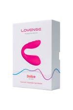 Розовый силиконовый стимулятор для пар 20см с управлением через приложение Lovense Dolce (Quake) Smart Couple's Vibrator Pink LE-13