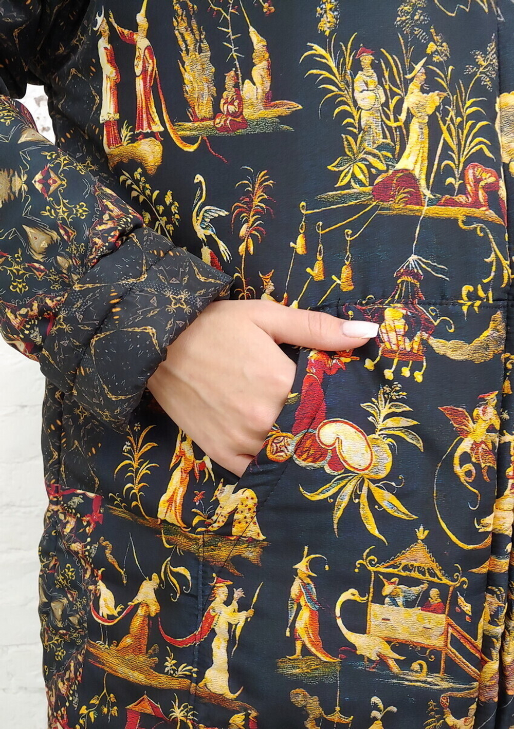 Двусторонняя куртка "Китайский гротеск", по мотивам шпалеры фламандского мастера Judocus de Vos