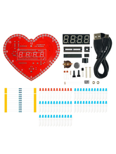 Набор для сборки и пайки (конструктор) "Цифровые электронные часы с термометром и будильником