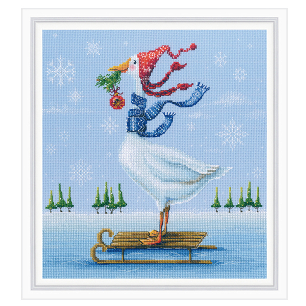 "По тонкому льду"-M1009 вышивка