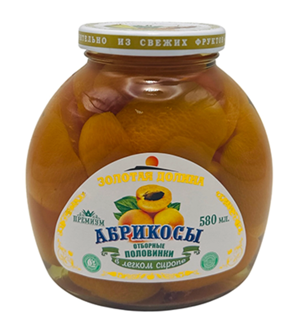 абрикосы ЗД 580мл ст/б (1х12)