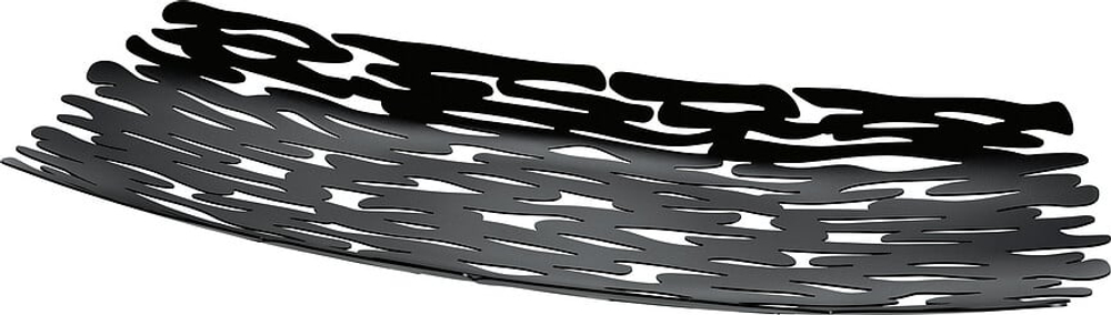 Салатник Alessi Patera Bark, нержавеющая сталь, овальный, 19,5 51,5 см