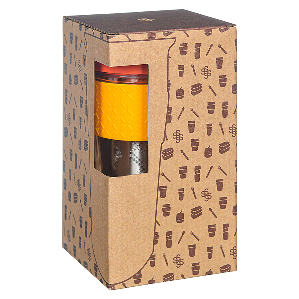 Кружка с ситечком 540мл Smart Solutions Jaunt красная