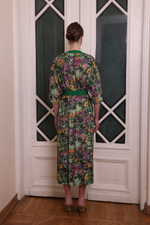 Платье-халат «Лоза», зеЛёный