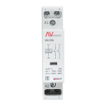 Контактор модульный EKF km-av-1-25-20-230V