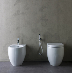 Bossini Apice смеситель для биде 169 мм, донный клапан, цвет белый матовый