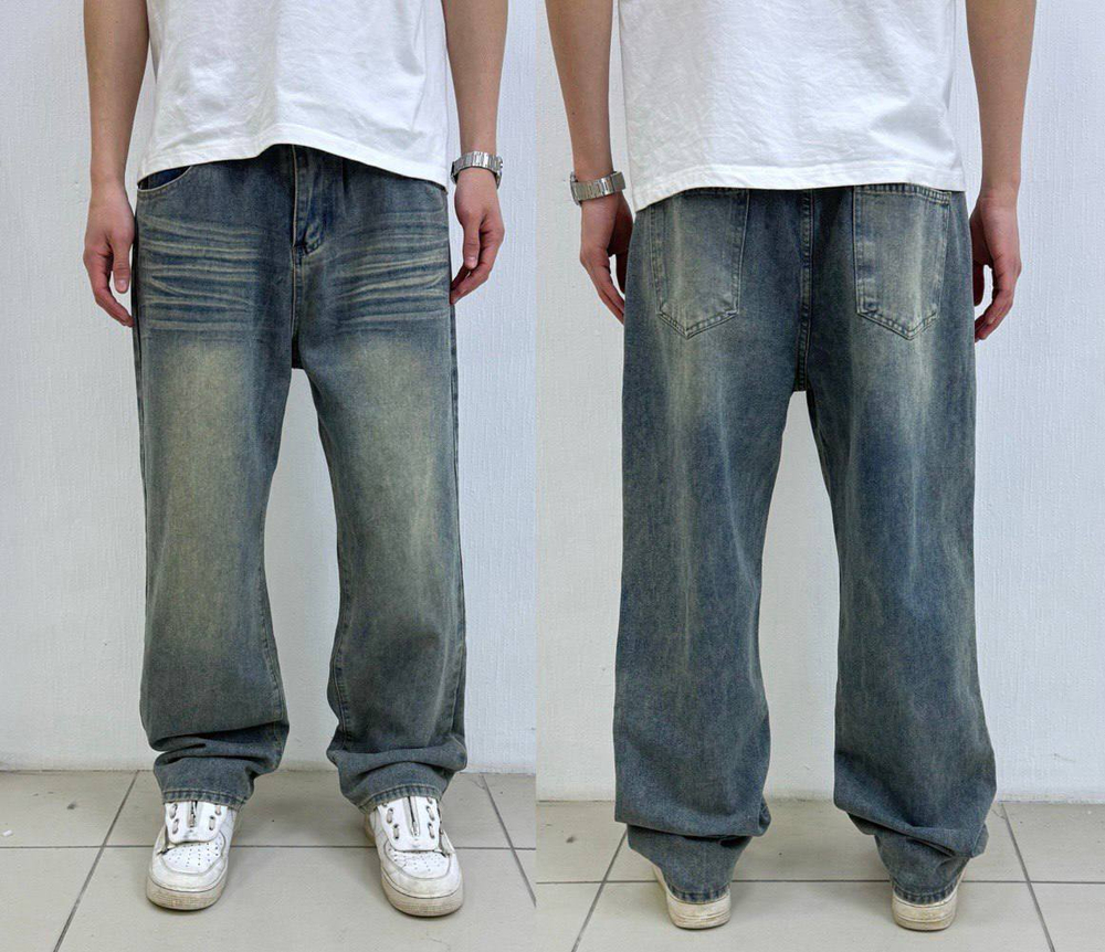 Джинсы New Wide Washed Jeans