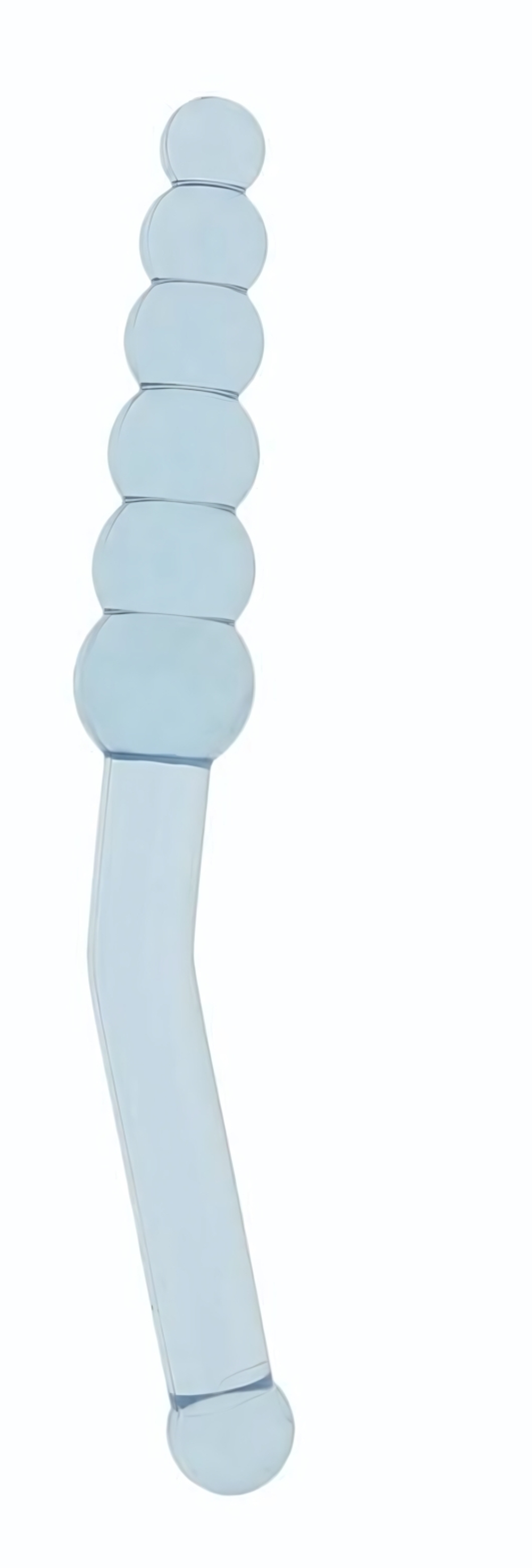 Голубая анальная ёлочка с ручкой Anal Angler - 23 см. (Цвет: голубой)