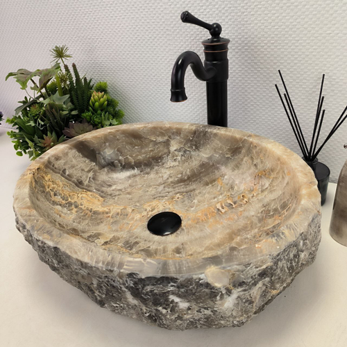 Раковина из оникса Erozy Grey EO-62291 53*41*15 0093