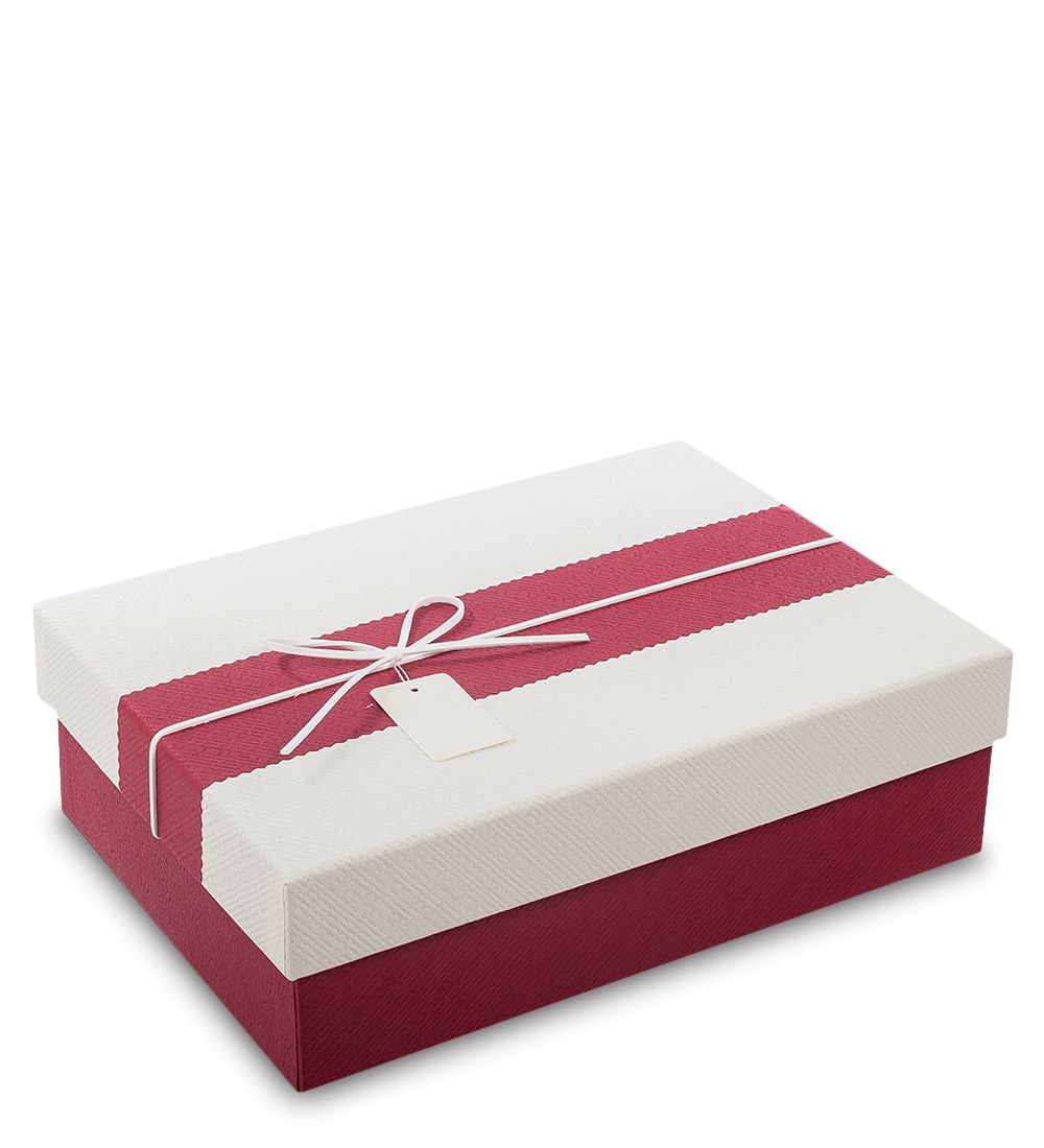 WF-13/2-B Коробка «Прямоугольник» цв.борд./молочн.