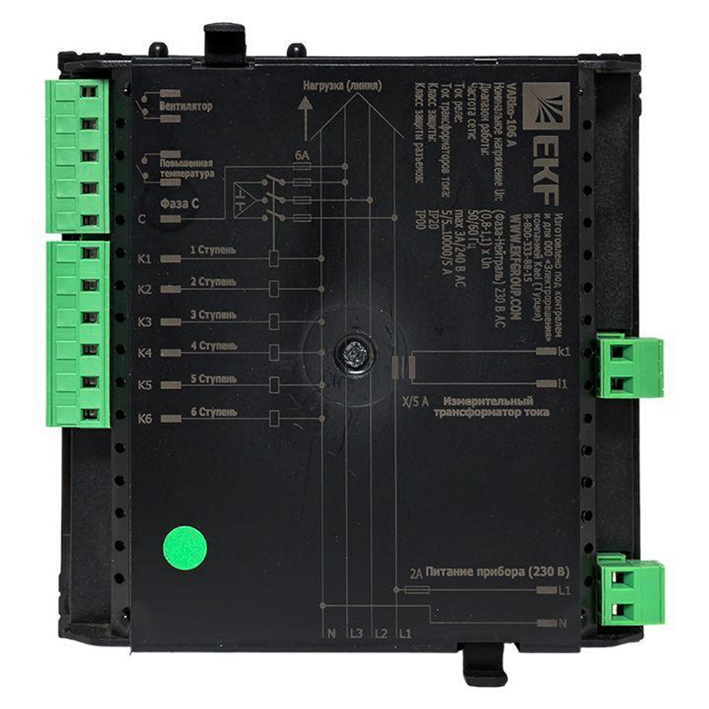 Регулятор реактивной мощности Varko-106a PROxima EKF varko-106a-pro