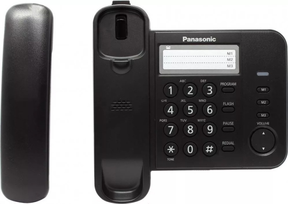 Проводной телефон Panasonic KX-TS2352RUB черный