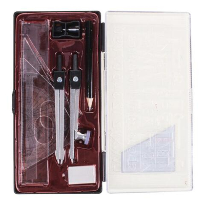 Готовальня 11 предм: циркуль мет. с держат. под каранд, карандаш