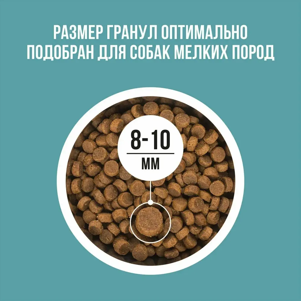 Уценка! Повр.упак. / Сухой корм BOWL WOW для собак мелких пород с индейкой, рисом и розмарином