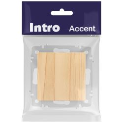 Переключатель Intro Accent 6-103-11 , 10А-250В, IP20, СУ, AL/CU, сосна