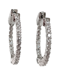 Ювелирные серьги из серебра