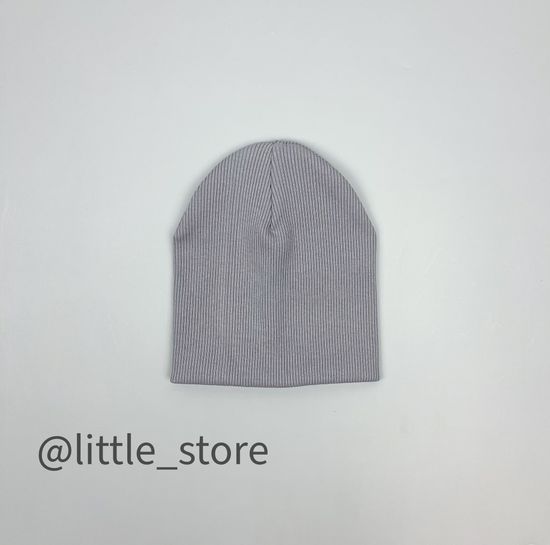 Шапка "Simple" двухслойная, Серый туман