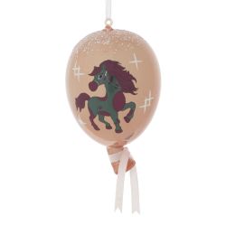 GAEM Украшение новогоднее "Воздушный шарик с лошадкой", L7 W7 H11 см
