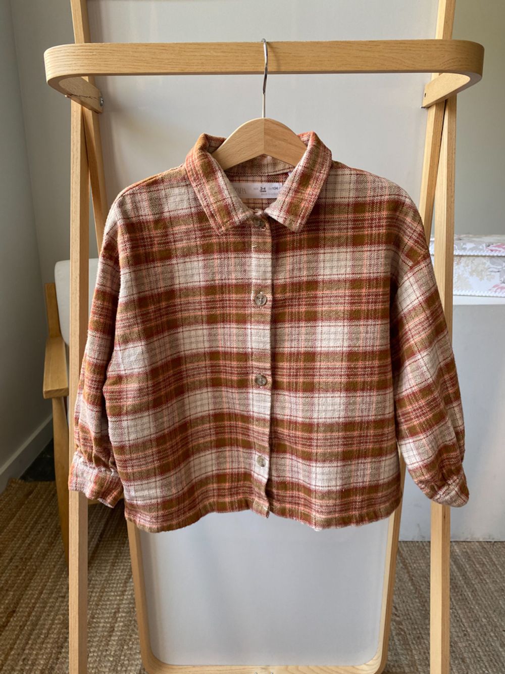 Хлопковая рубашка Zara, 104