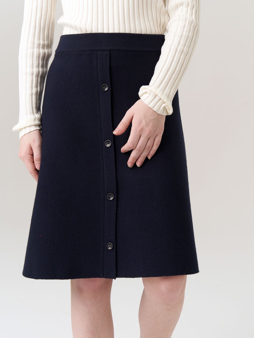 Юбка для девочки в школу AT927 синий