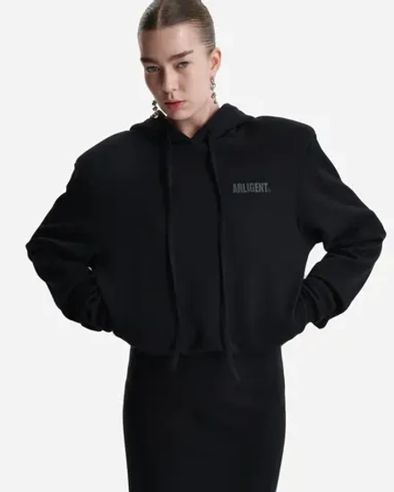 Платье-худи в длине макси