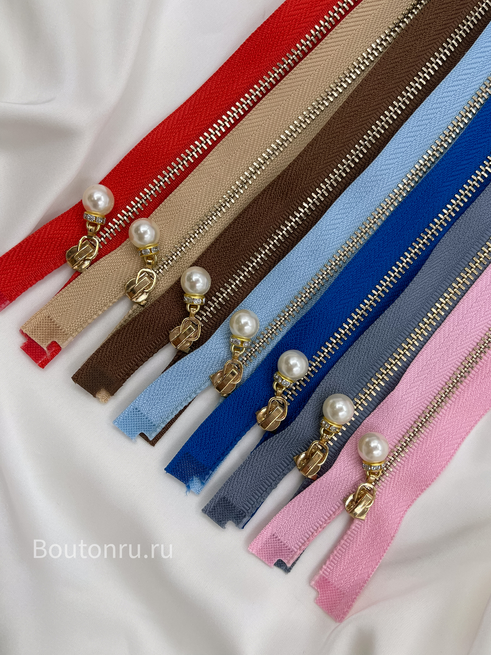 Молния серая золото жемчуг