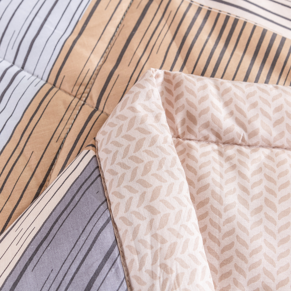 Комплект постельного белья Сатин с Одеялом 100% хлопок на резинке OBR115