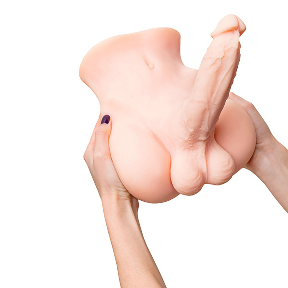 Торс с фаллоимитатором 25х22см ToyFa Juicy Pussy Manuel 893050