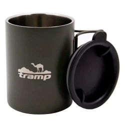 Кружка Tramp TRC-137 изотермическая со складными ручками и поилкой 400 мл, Olive