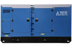 Дизельный генератор ТСС ЭД-200-Т400 в шумозащитном кожухе на прицепе