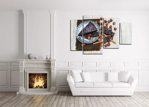 Модульная картина " Шоколадный торт "