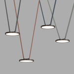 DK5566-BK Cветильник для трека-ремня Belty, серия Flow, со светодиодом, D168*H29.5мм, 48V DC, 10W, RA90, 120°, 4000K, IP20, черный, алюминий