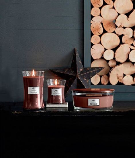 Копченый орех и клен, ароматическая свеча, WoodWick