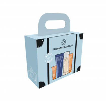 GERMAINE DE CAPUCCINI TRAVEL SET Набор для путешествий. Скраб-пенка 50мл, Лосьон тонизирующий 50мл, Крем антиоксидантный 15мл, Эмульсия антиоксидантная 5мл.