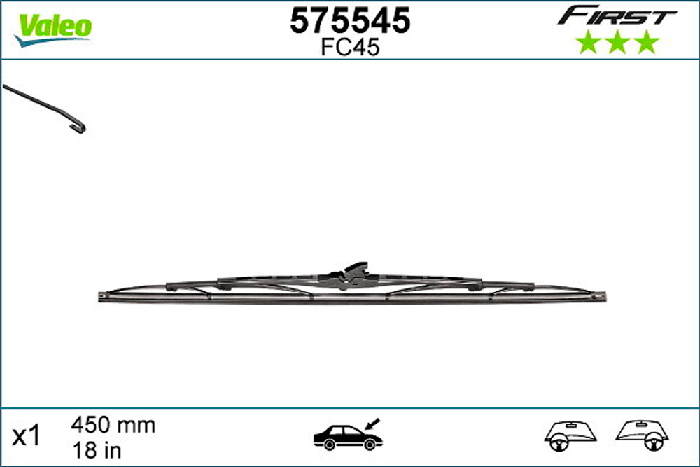 VALEO - 575545-VAL - Wiper Blade