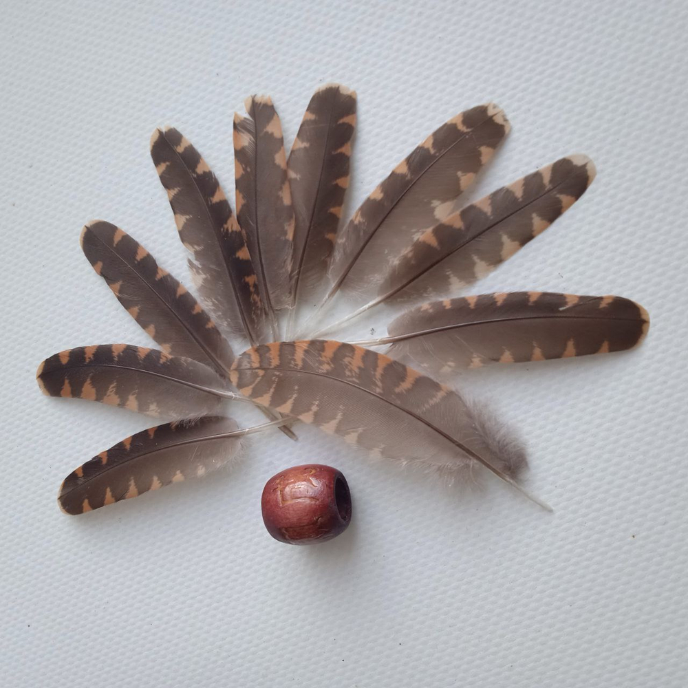 Перья вальдшнепа 4-7 см. 10 шт.