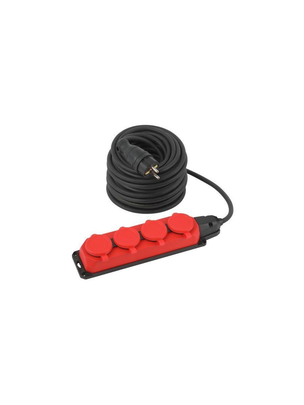 Удлинитель 4х30м с заземл. IP44 КГ 3х1.5 каучук UK-4e-3x1.5-30m-IP44(KG) Эра Б0057588