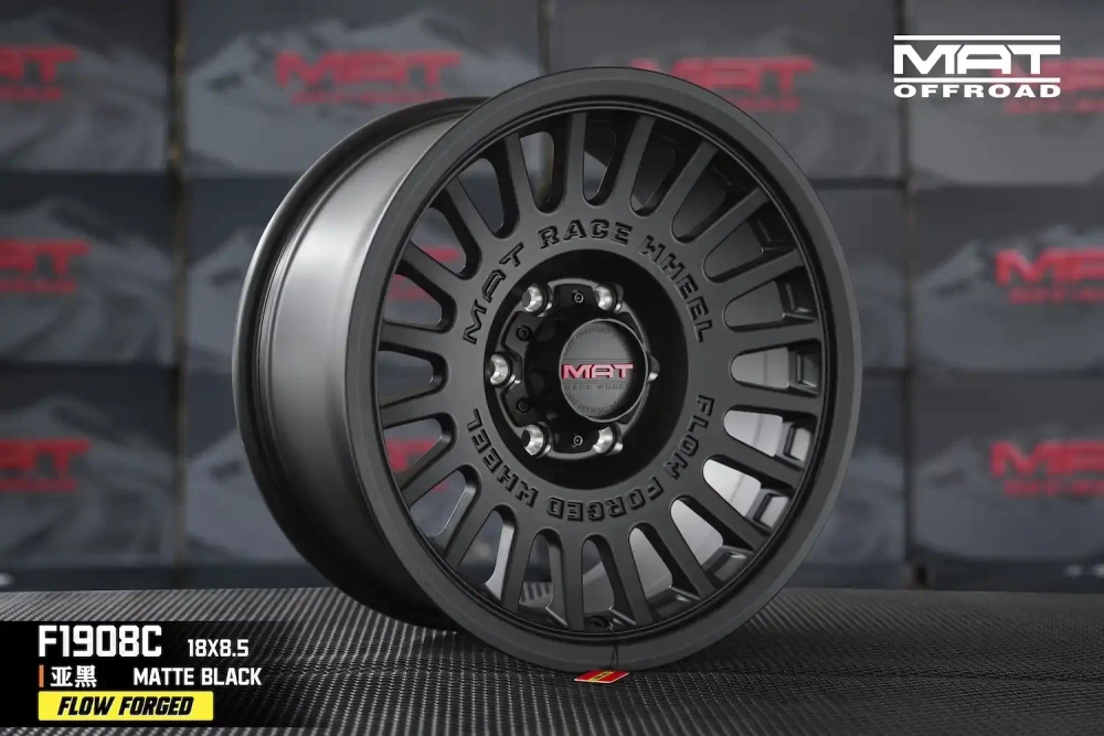 Диск колёсный литой MAT Offroad F1908C R17 8,0 ЕТ0 Matte Black
