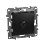 Розетка TV (телевизионная) "звезда" - антрацит ETIKA Legrand