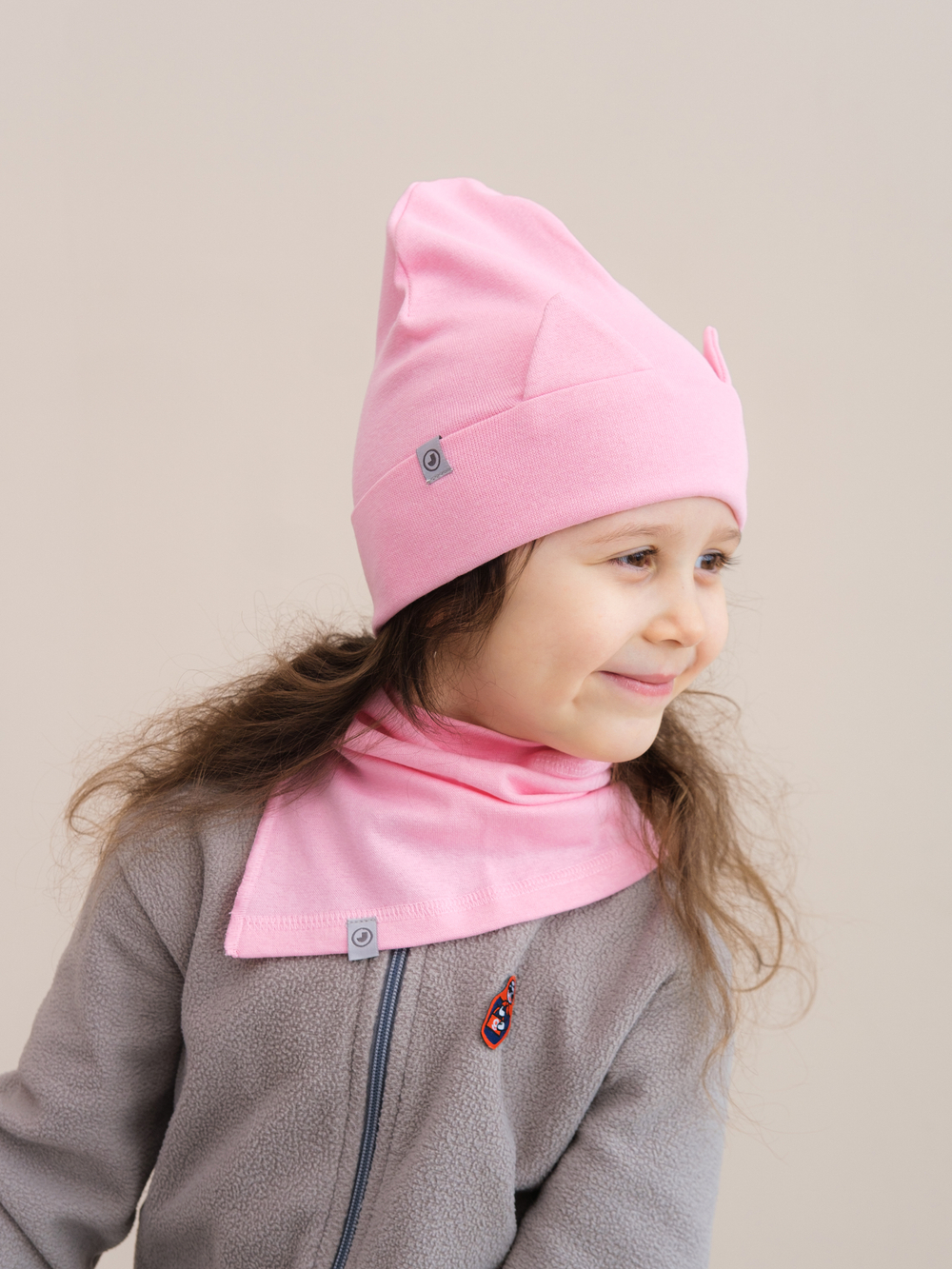 Снуд трикотажный (Сухая роза)