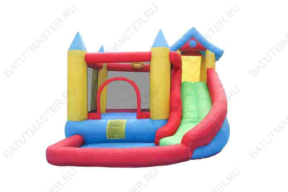 Батут на дачу для детей "Волшебный домик" 3,5*2,7*2,15 м