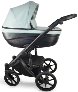 Детская коляска Bexa Ideal Eco 2 в 1 IE04 черный+шалфей кожа